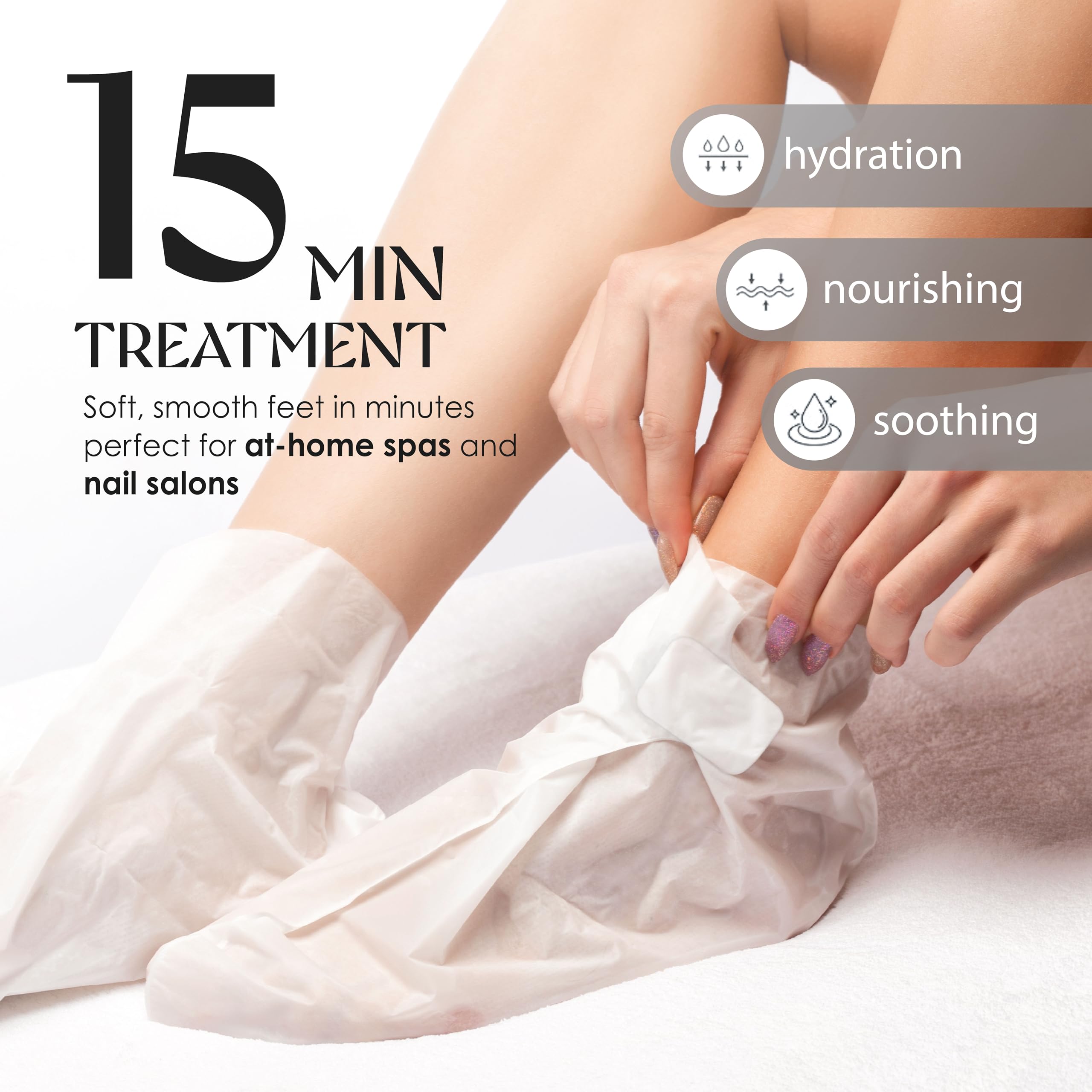 Innerest Original Derma Beauty Foot Mask – 24 Pairs, Intense Hydration with Avocado Oil
