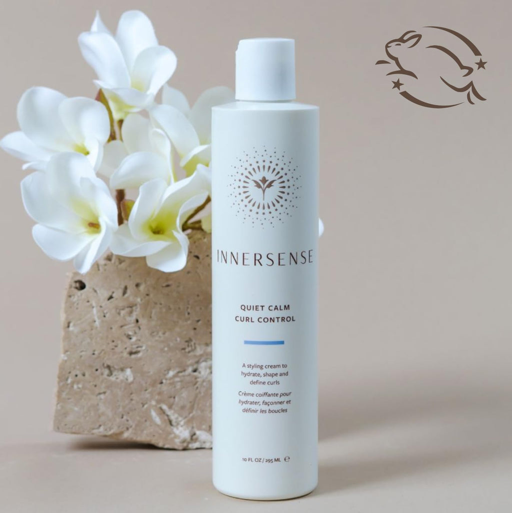 INNERSENSE Organic Beauty - Natural Quiet Calm Curl Control | Non-Toxic, Cruelty-Free Hair Styling Cream (32 fl oz)