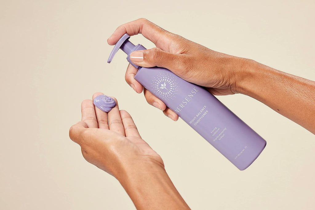 INNERSENSE Organic Beauty Bright + Balanced Purple Toning Shampoo & Conditioner Duo – Non-Toxic, Cruelty-Free, Vegan Haircare