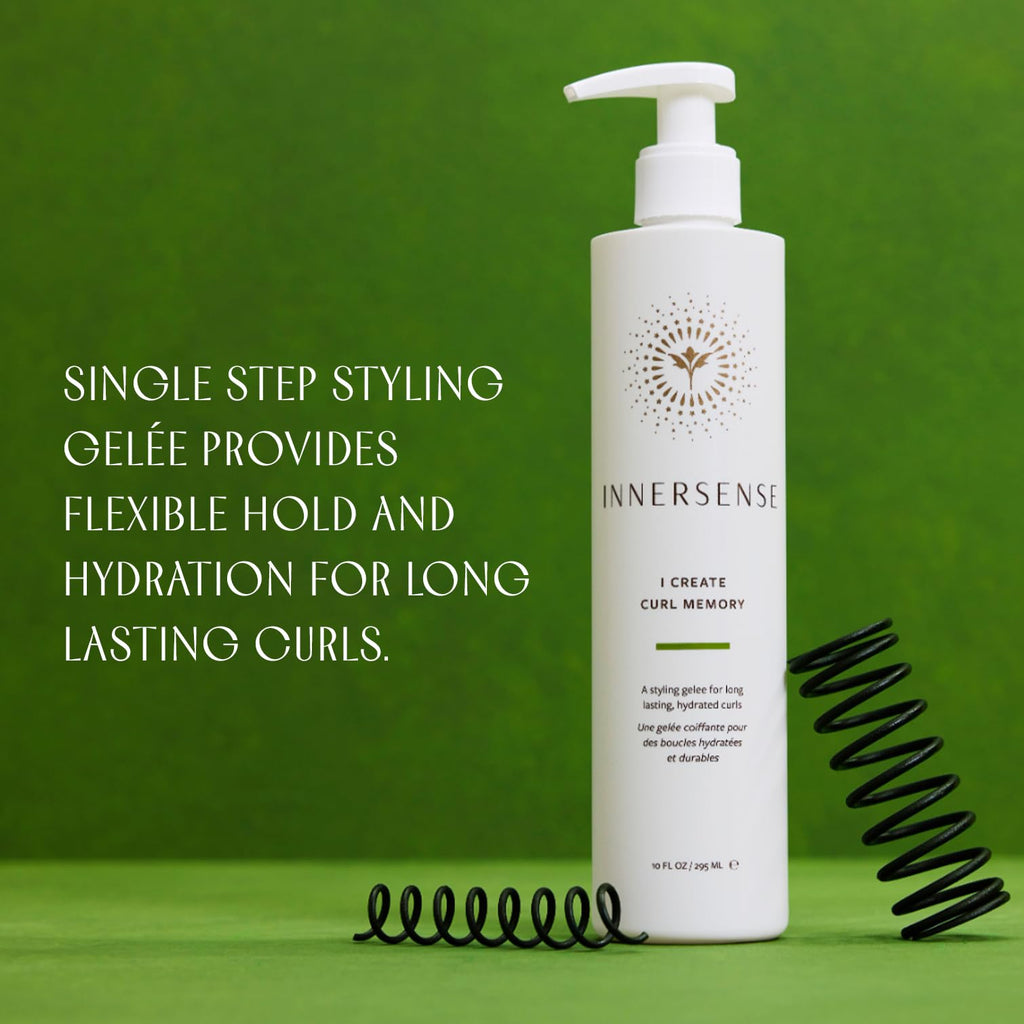 INNERSENSE I Create Curl Memory Gel – Strong Hold, Hydrating & Elongating | Non-Toxic, Cruelty-Free Haircare (2 x 2 oz / 59.1 ml)