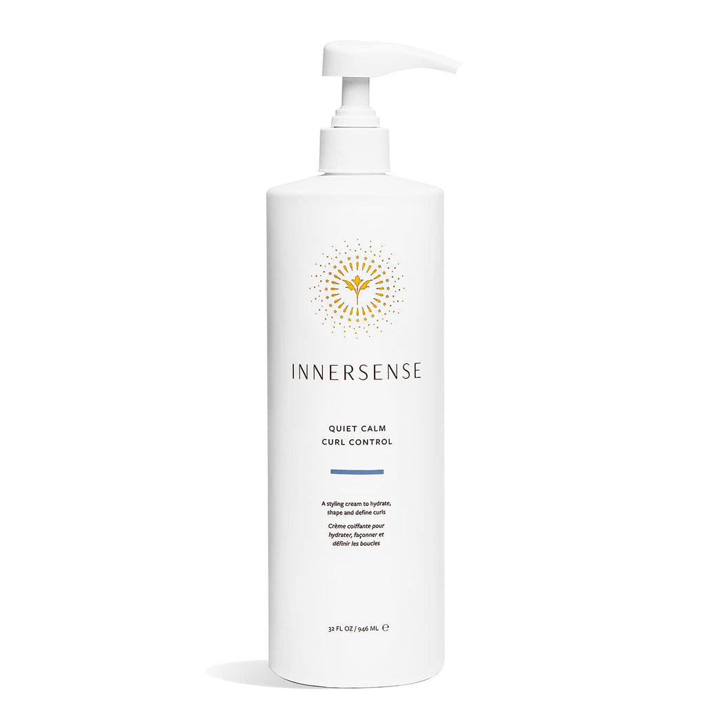 INNERSENSE Organic Beauty - Natural Quiet Calm Curl Control | Non-Toxic, Cruelty-Free Hair Styling Cream (32 fl oz)