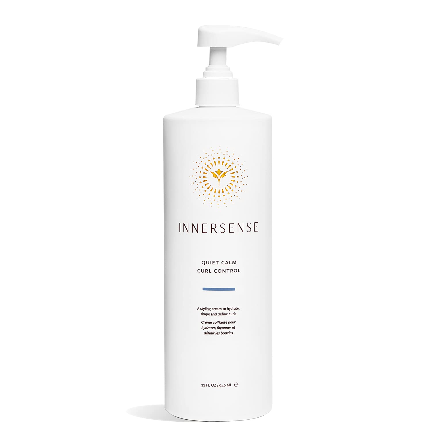 INNERSENSE Organic Beauty - Natural Quiet Calm Curl Control | Non-Toxic, Cruelty-Free Hair Styling Cream (32 fl oz)