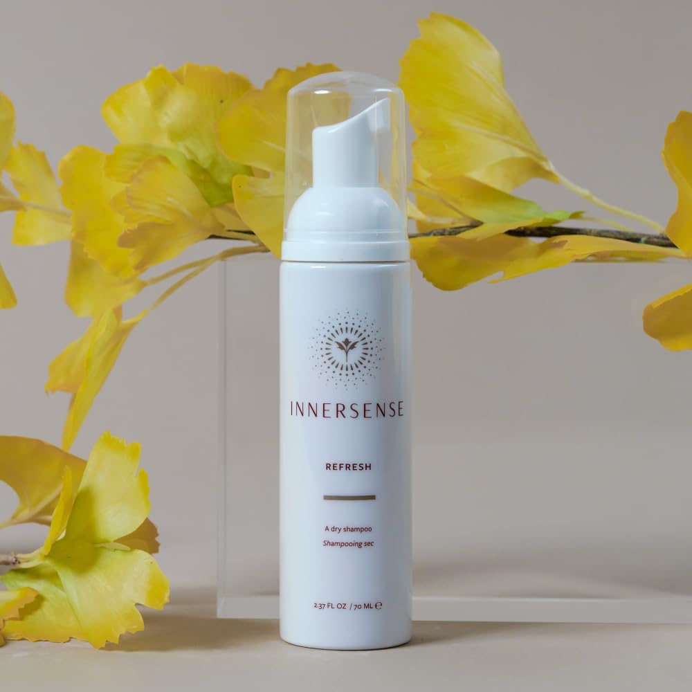 INNERSENSE Organic Beauty - Natural Refresh Dry Shampoo | Non-Toxic, Cruelty-Free Haircare (2.4 oz / 70 ml)
