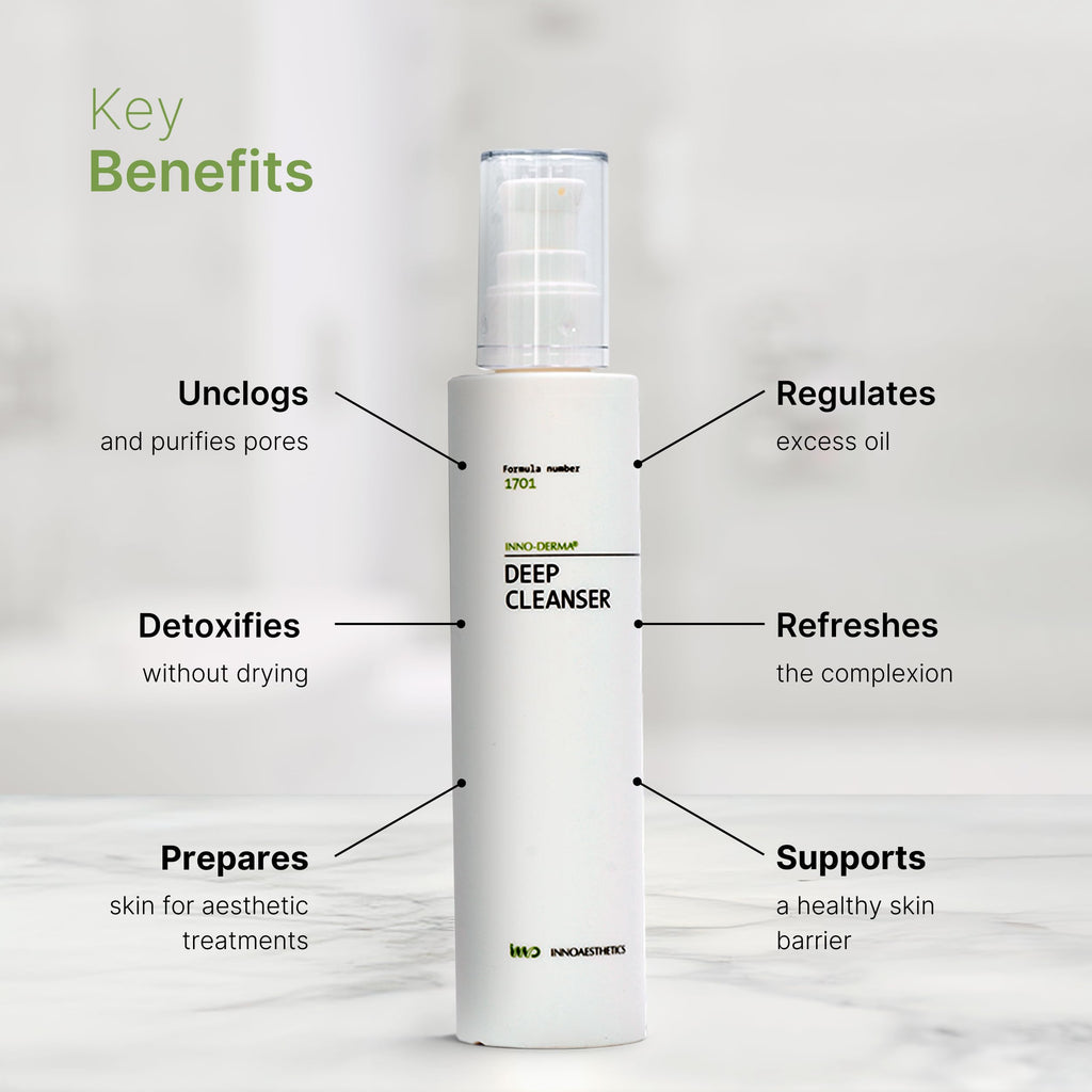 INNOAESTHETICS Deep Cleanser Formula 1701 – Purifying Gel for Pore Care & Gentle Exfoliation