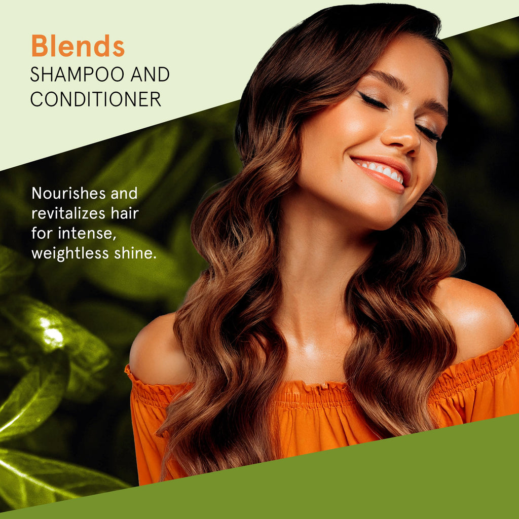 Inoar Blends Shampoo & Conditioner Kit – Vitamin C, Coconut, Avocado & Argan Oils | Deep Hydration & Shine | 16.9 oz Each