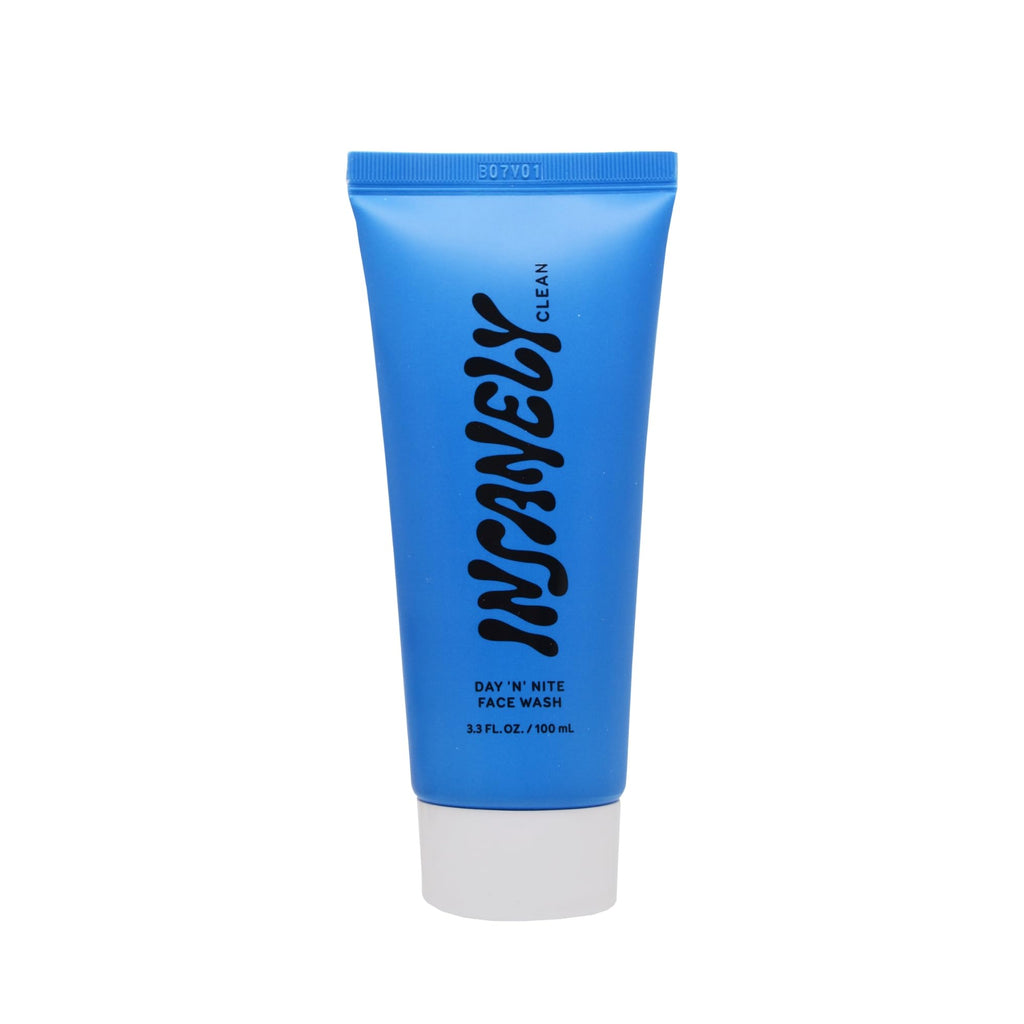 Insanely Clean Day N Nite Face Wash for Men – Hydrating Foaming Cleanser (3.3 oz) – Vegan & Dermatologist-Tested