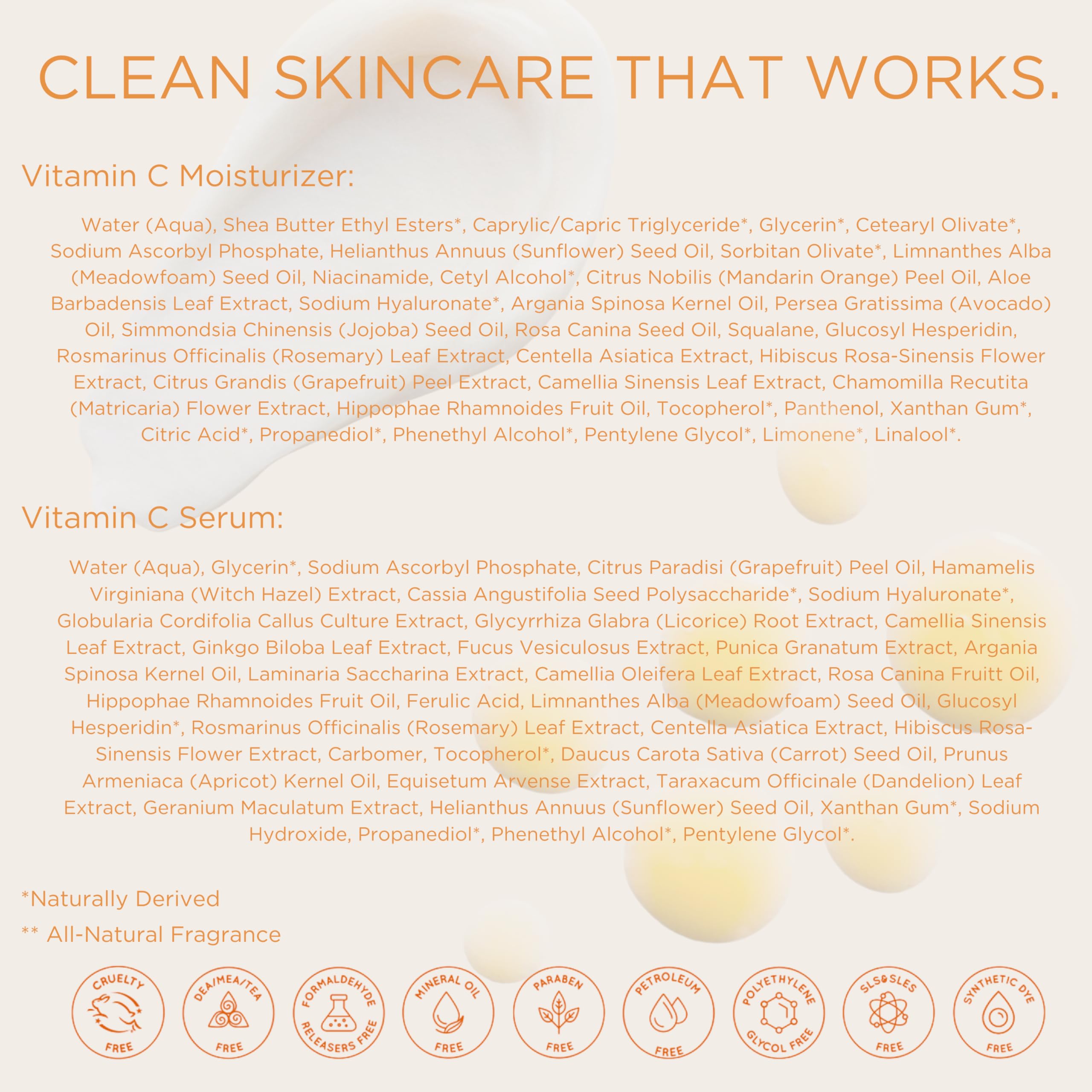 InstaNatural Vitamin C Moisturizer & Serum Kit — Brightening Hydration with Hyaluronic Acid & Botanical Extracts