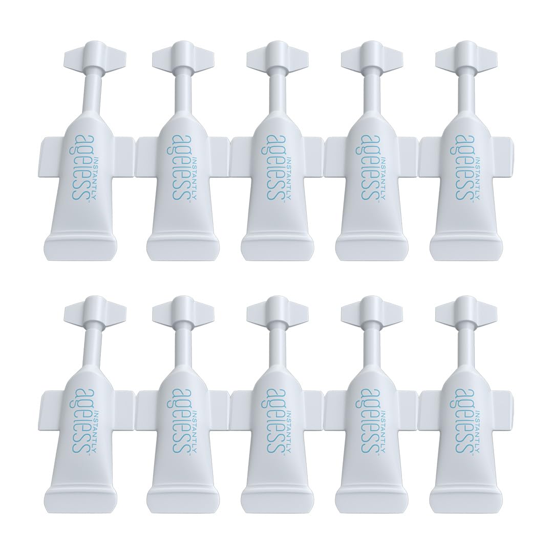 Instantly Ageless - Instant Face Lift Cream with Vitamin C | Eye Puffiness & Wrinkle Tightener (10 Vials)