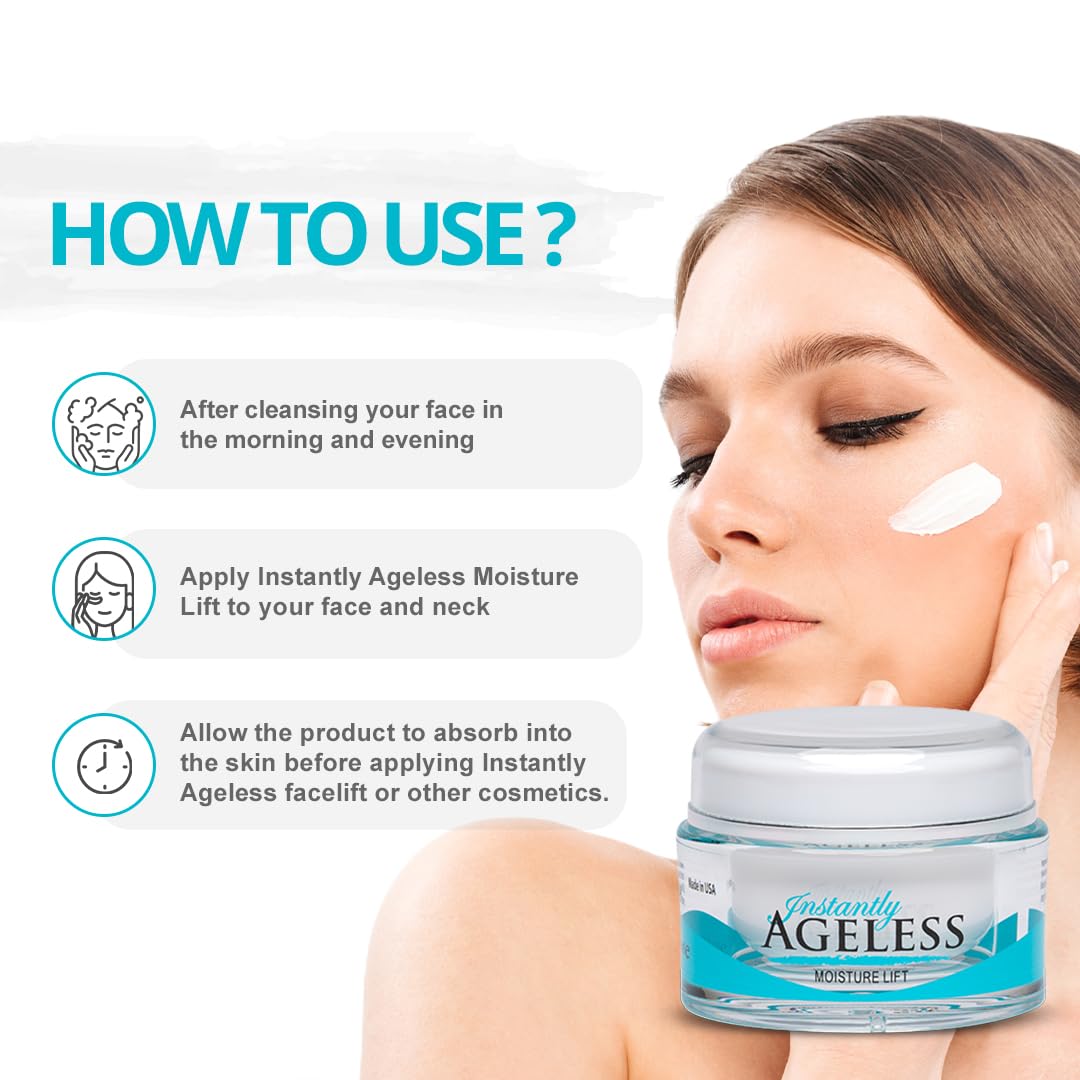 Instantly Ageless Moisture Lift – Argireline Peptide Face Moisturizer, 1.7 oz