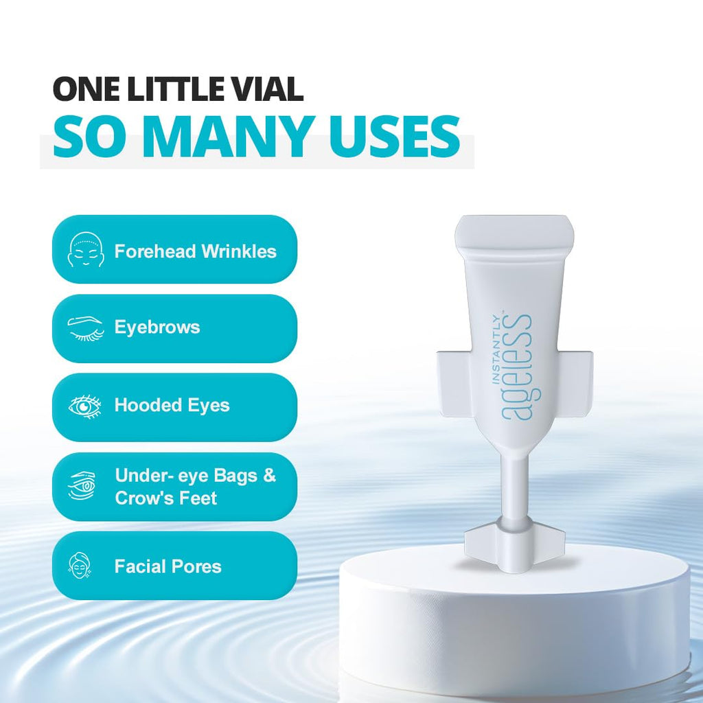Instantly Ageless - Instant Face Lift Cream for Under Eye Bags & Anti-Aging (5 Vials)