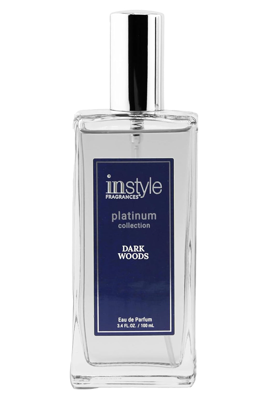 InStyle Fragrances Platinum Collection Dark Woods – Unisex EDP, Clean & Vegan, 3.4 fl oz