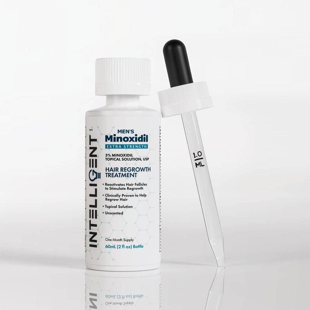 Intelligent Minoxidil | Fast-Drying, No-Grease 5% Topical Hair Regrowth for Men | 2 fl oz