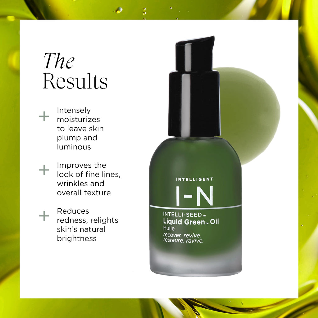 Intelligent Nutrients Liquid Green Face Oil – Lightweight Organic Facial Oil for Hydration