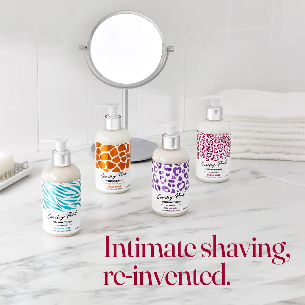 IntiMD Coochy Plus SWEET BLISS Intimate Shaving Cream – Moisturizing+ Formula, Rash-Free, 8.5oz