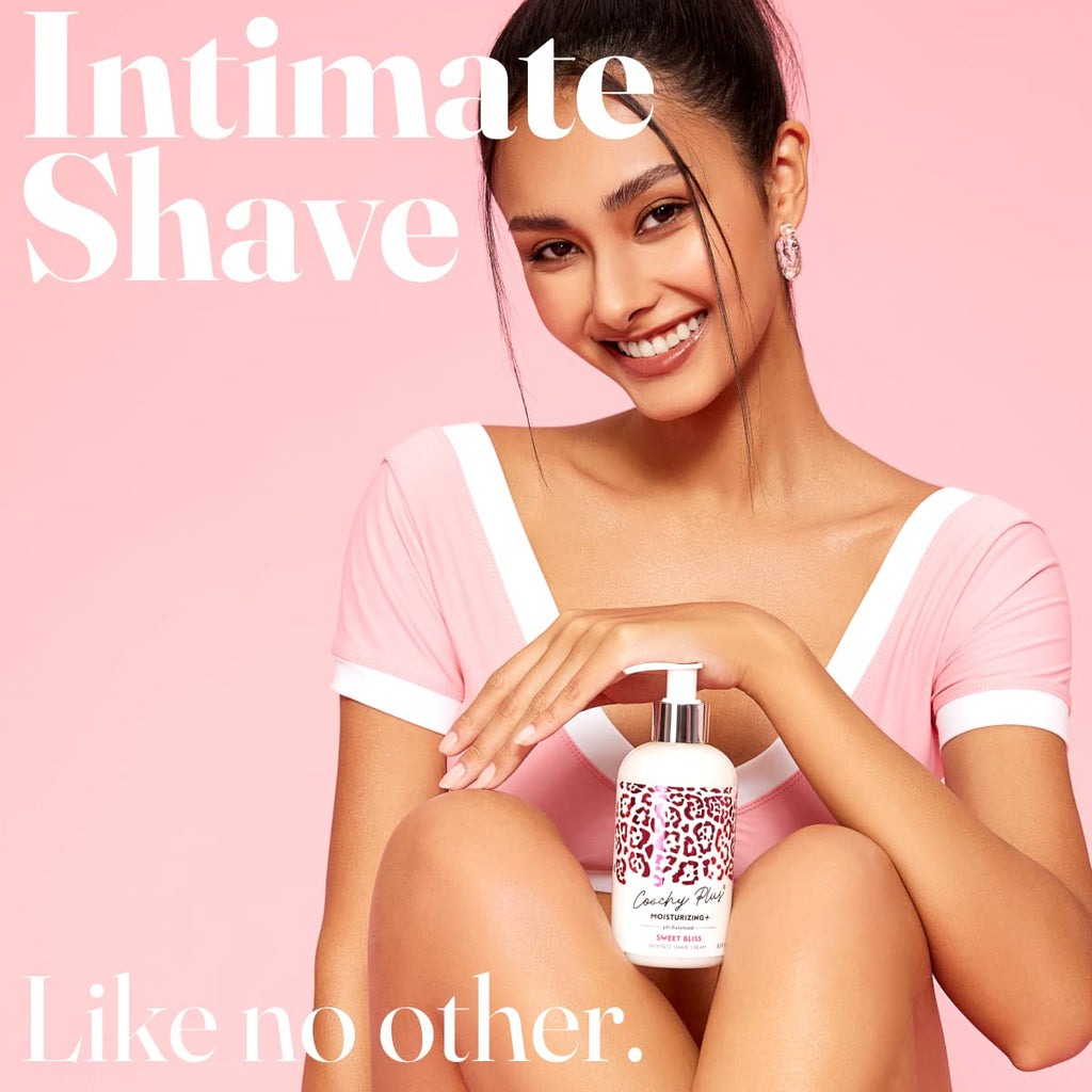 IntiMD Coochy Plus SWEET BLISS Intimate Shaving Cream – Moisturizing+ Formula, Rash-Free, 8.5oz