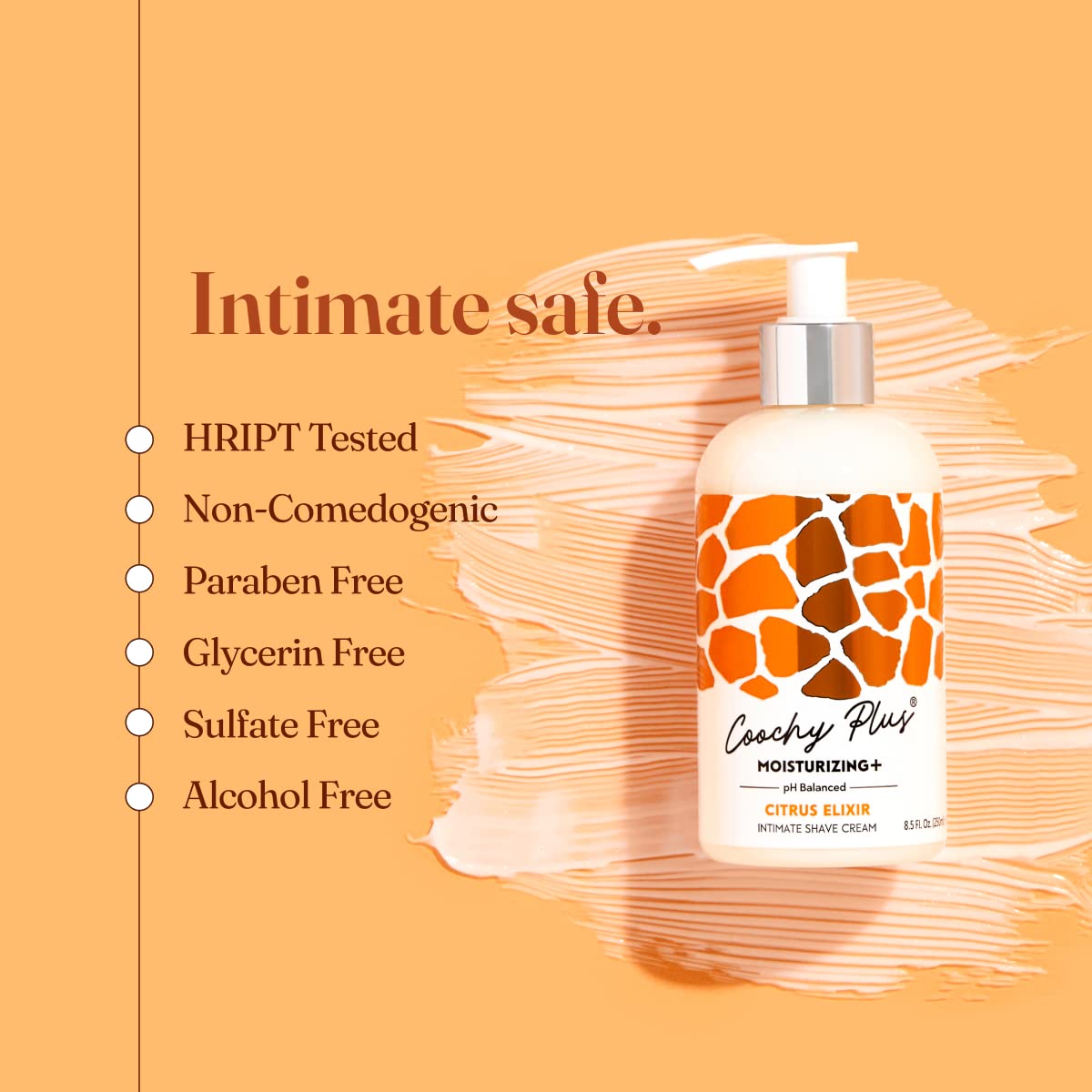 IntiMD Coochy Plus Intimate Shaving Cream Citrus Elixir – Moisturizing Formula, 3 Pack