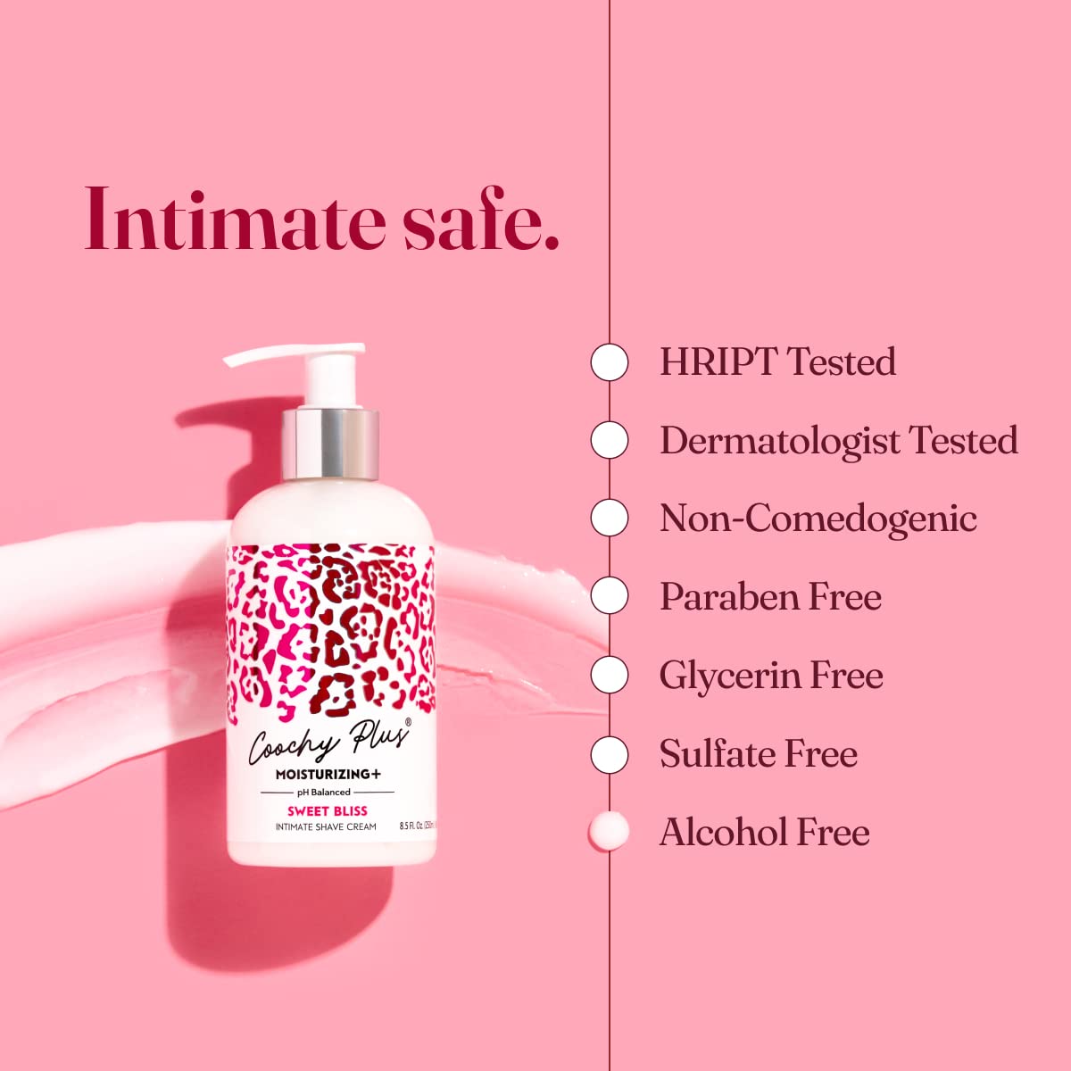 IntiMD Coochy Plus Moisturizing Shaving Cream – Sweet Bliss 3 Pack for Bikini, Pubic & Underarms