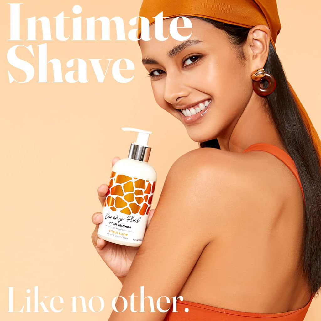 IntiMD Coochy Plus Intimate Shaving Cream Citrus Elixir – Moisturizing Formula, 3 Pack