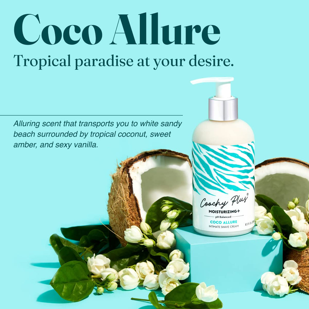 IntiMD Coochy Plus Moisturizing Intimate Shaving Cream Coco Allure – 3 Pack