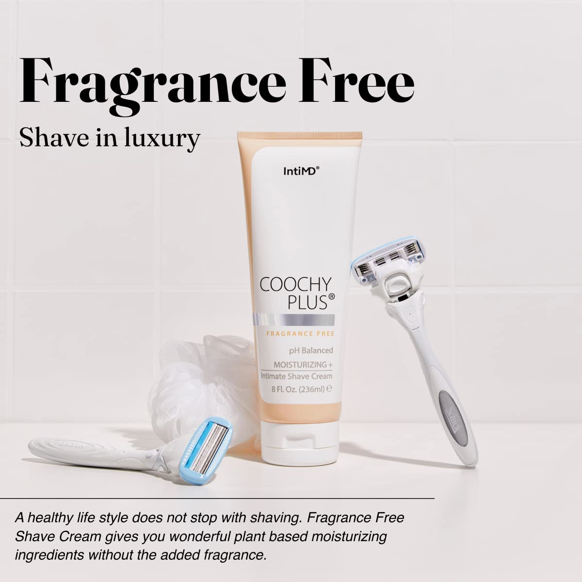 IntiMD Coochy Plus Intimate Shaving Kit – Fragrance-Free, Antioxidant Formula for Razor Burn & Ingrown Hairs