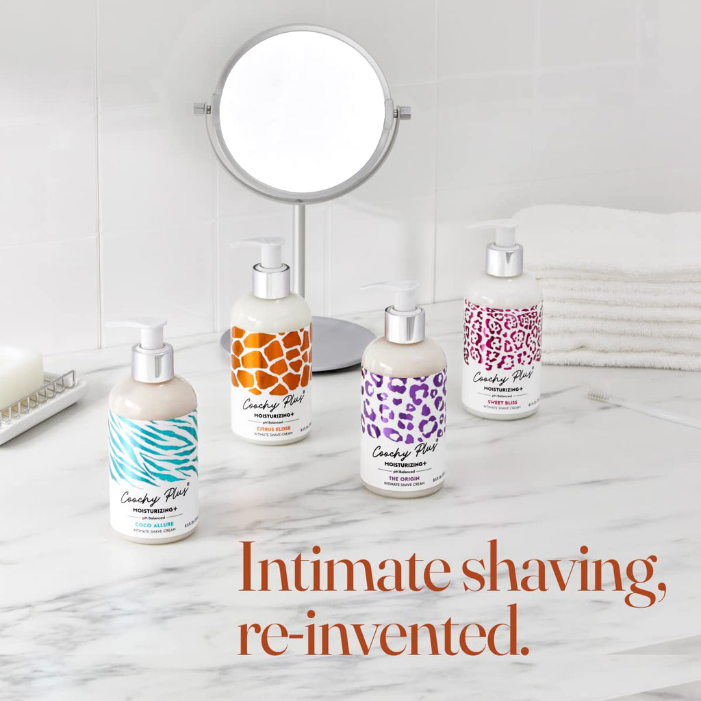 IntiMD Coochy Plus Intimate Shaving Cream Citrus Elixir – Moisturizing Formula, 3 Pack