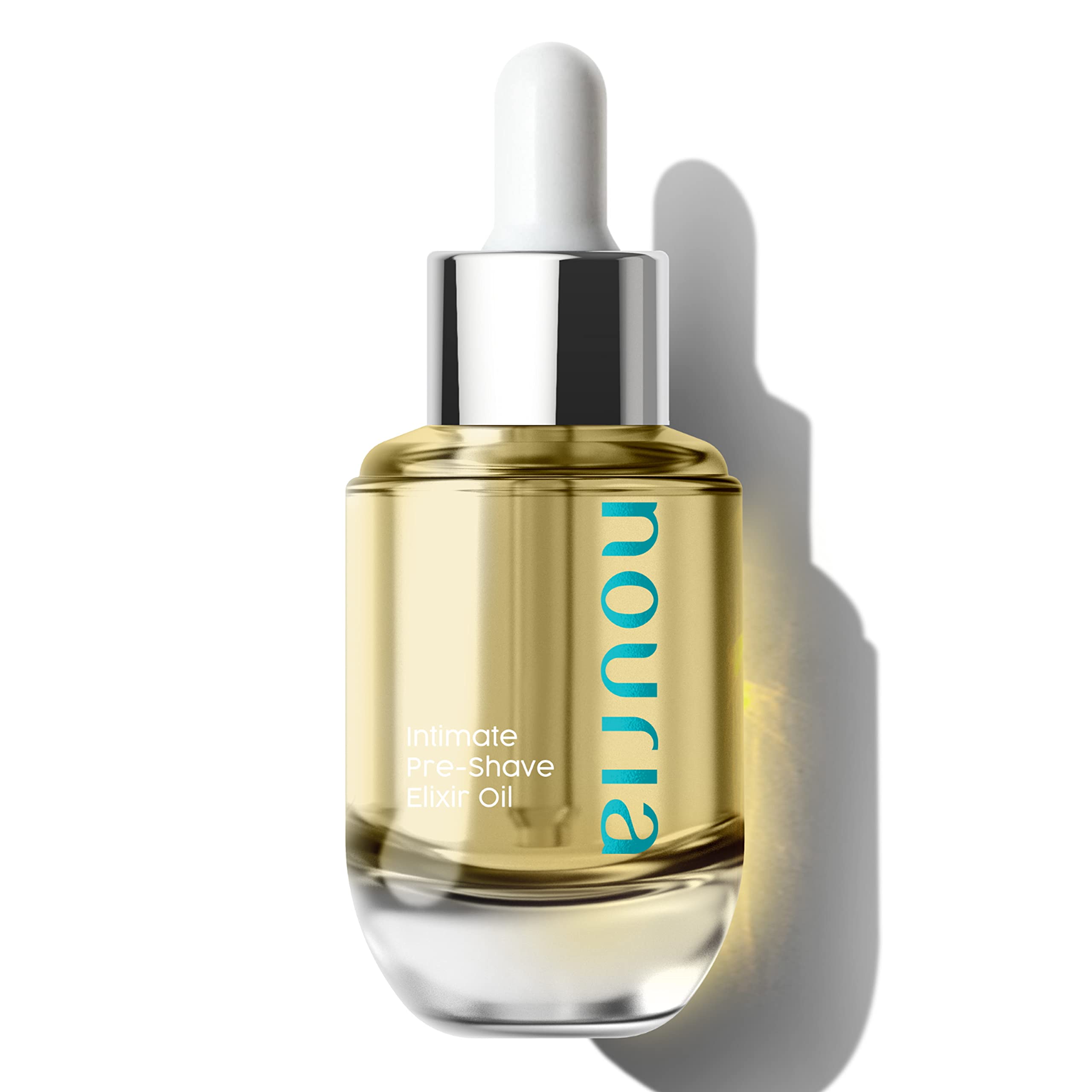 IntiMD Nouria Intimate Pre-Shave Elixir Oil | Hydration for Delicate Areas, Razor Burn & Ingrown Hair Prevention