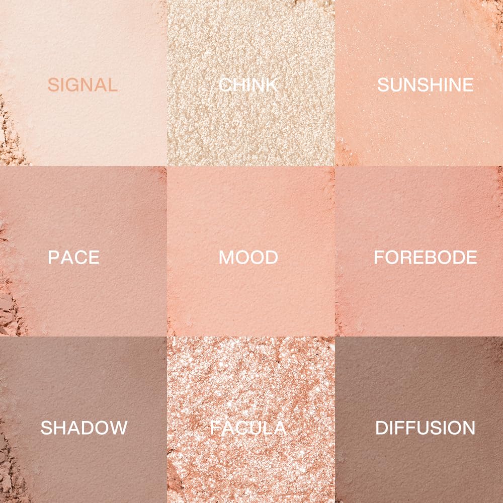 INTO YOU 9 Colors Eyeshadow Palette | Shimmer & Matte Shades, Long-Lasting, Smooth Formula