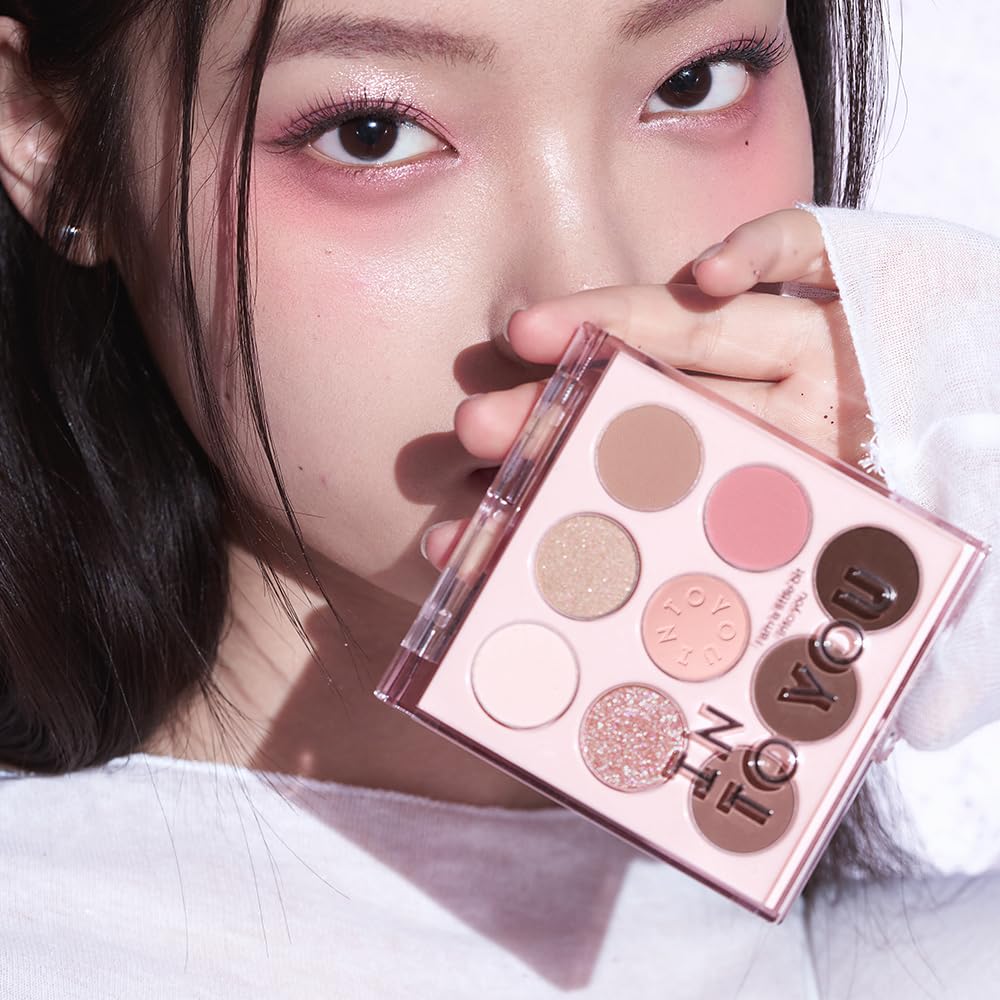 INTO YOU 9 Colors Eyeshadow Palette – Matte & Shimmer Finishes