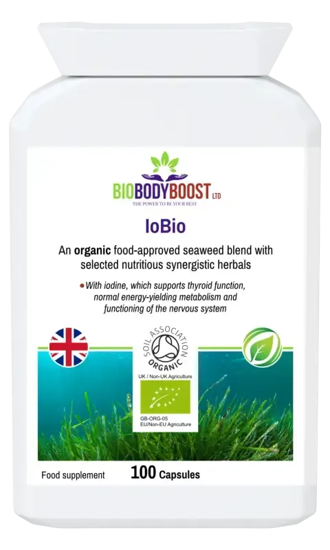 IoBio Organic Seaweed Blend | Iodine & Thyroid Support UK