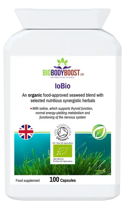 IoBio Organic Seaweed Blend | Iodine & Thyroid Support UK