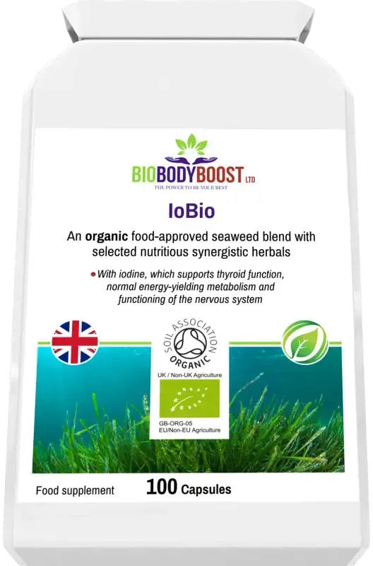 IoBio Organic Seaweed Blend | Iodine & Thyroid Support UK