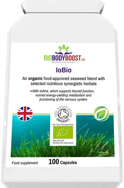 IoBio Organic Seaweed Blend | Iodine & Thyroid Support UK
