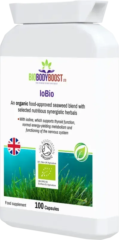 IoBio Organic Seaweed Blend | Iodine & Thyroid Support UK
