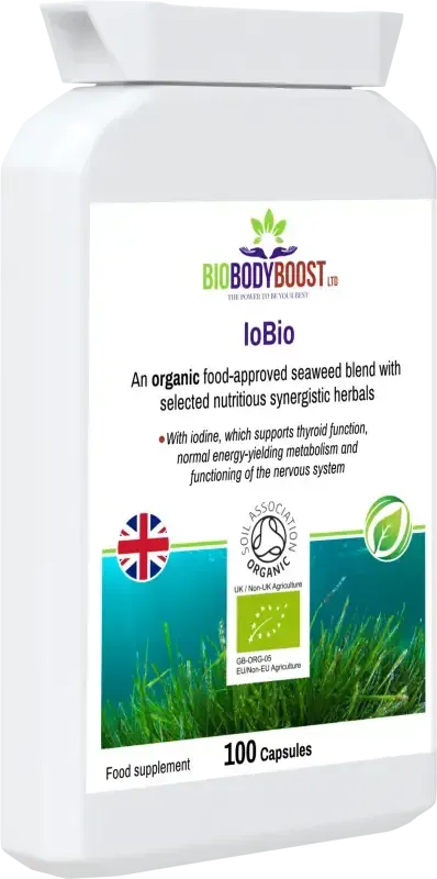 IoBio Organic Seaweed Blend | Iodine & Thyroid Support UK