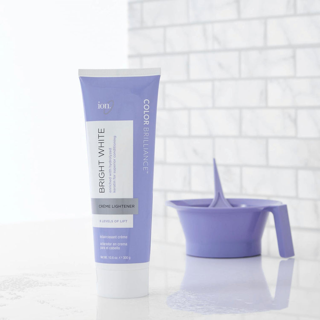 Ion Bright White Creme Lightener 10.6 Oz | Lightens Up to 8 Levels | On-Scalp or Off-Scalp