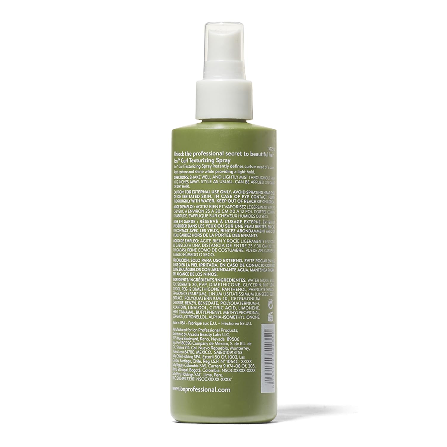 ion Curl Texturizing Spray - Light Hold, Texture & Shine for Defined Curls