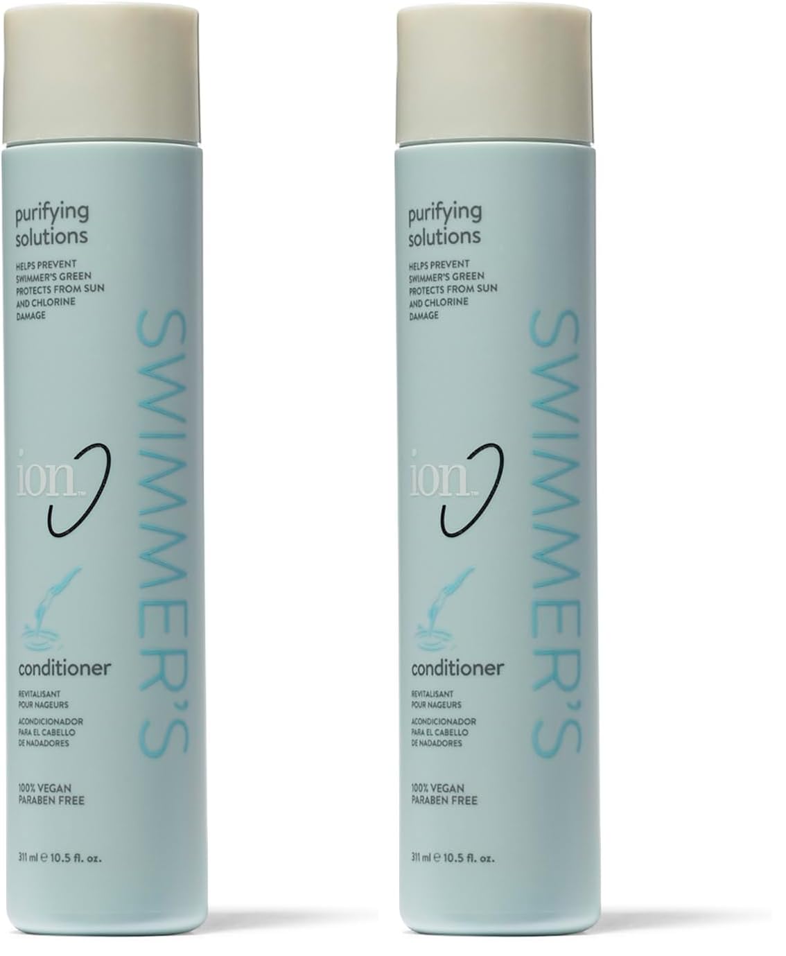 ion Swimmer's Conditioner – Detangles, Moisturizes, Prevents Green Hair | Vegan Pack of 2