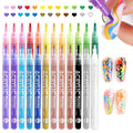 IONSGAKO 24 Colors Nail Art Pens Set – Quick Dry & Waterproof