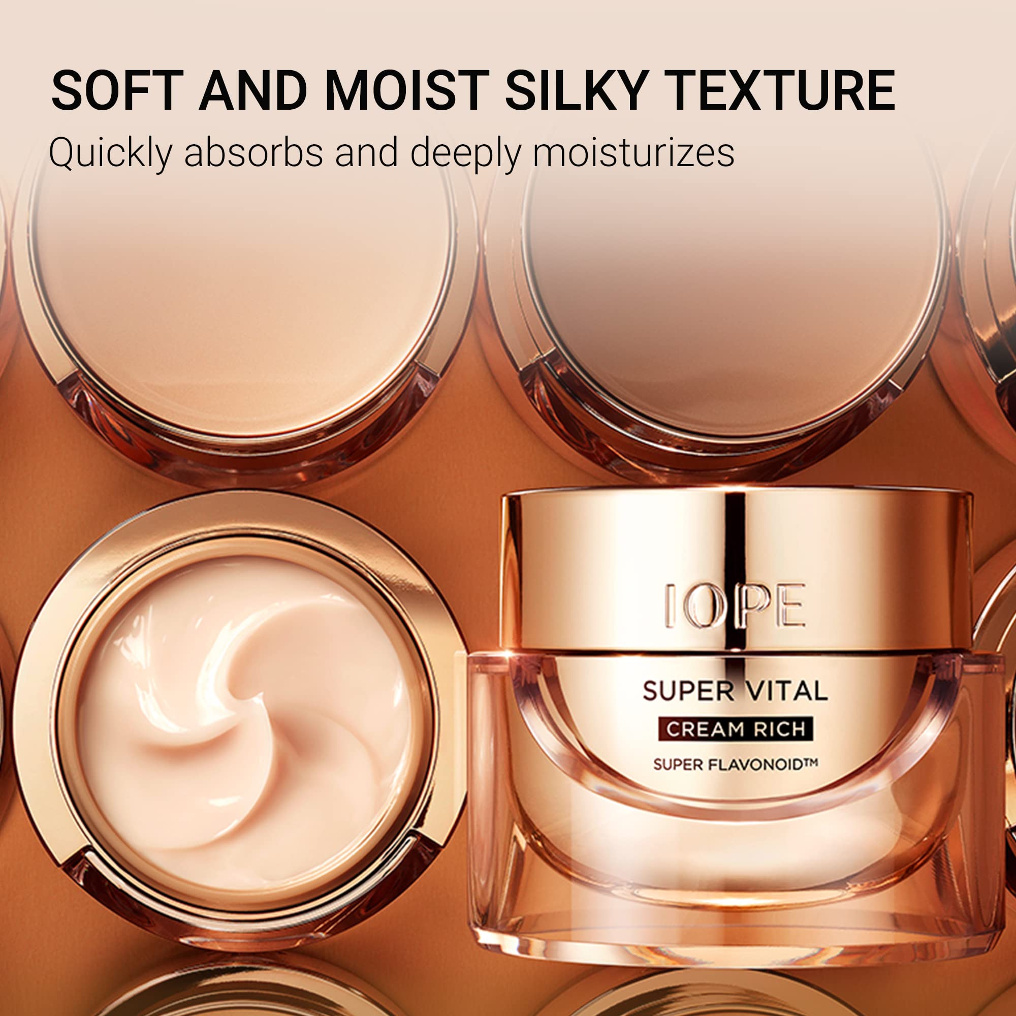 IOPE Super Vital Cream Rich – Total Anti-Aging Moisturizer with BIO-Seletinoid