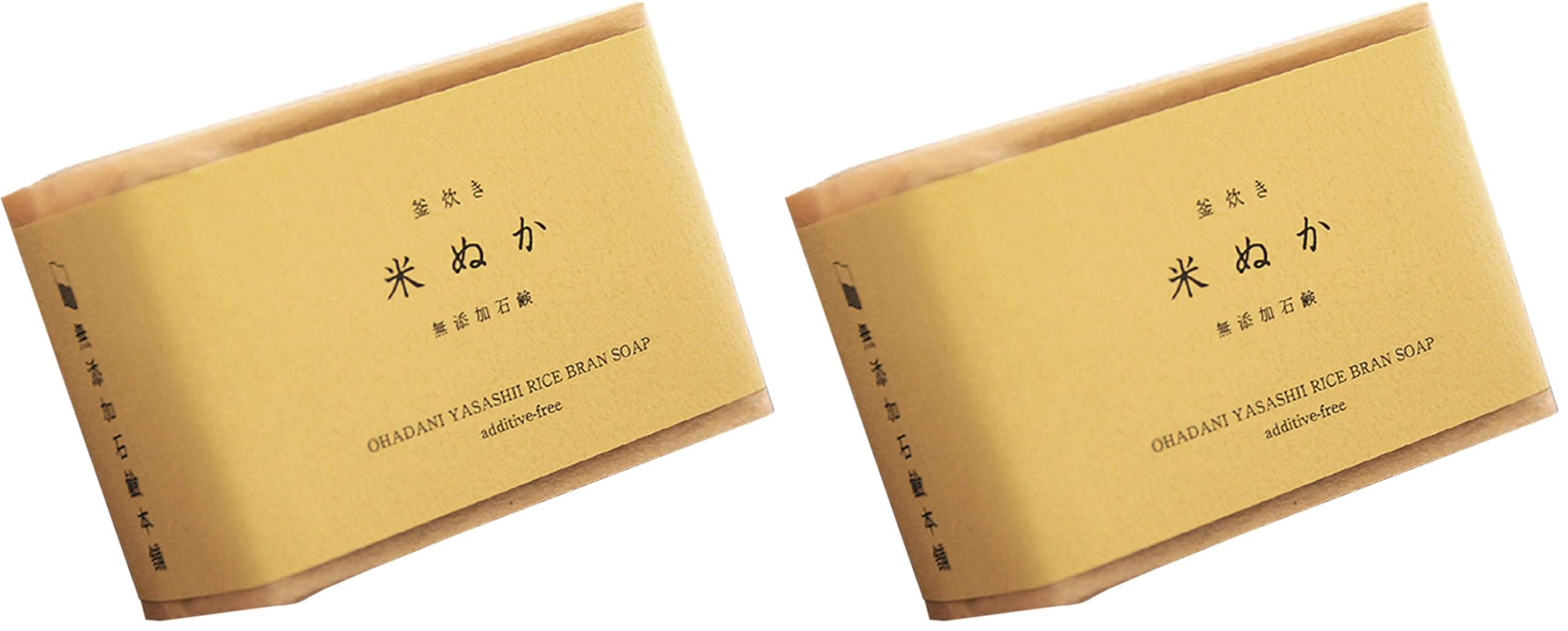 IPPINKA Rice Bran Soap — All-Natural, 4.9 oz, Product of Japan (Pack of 2)