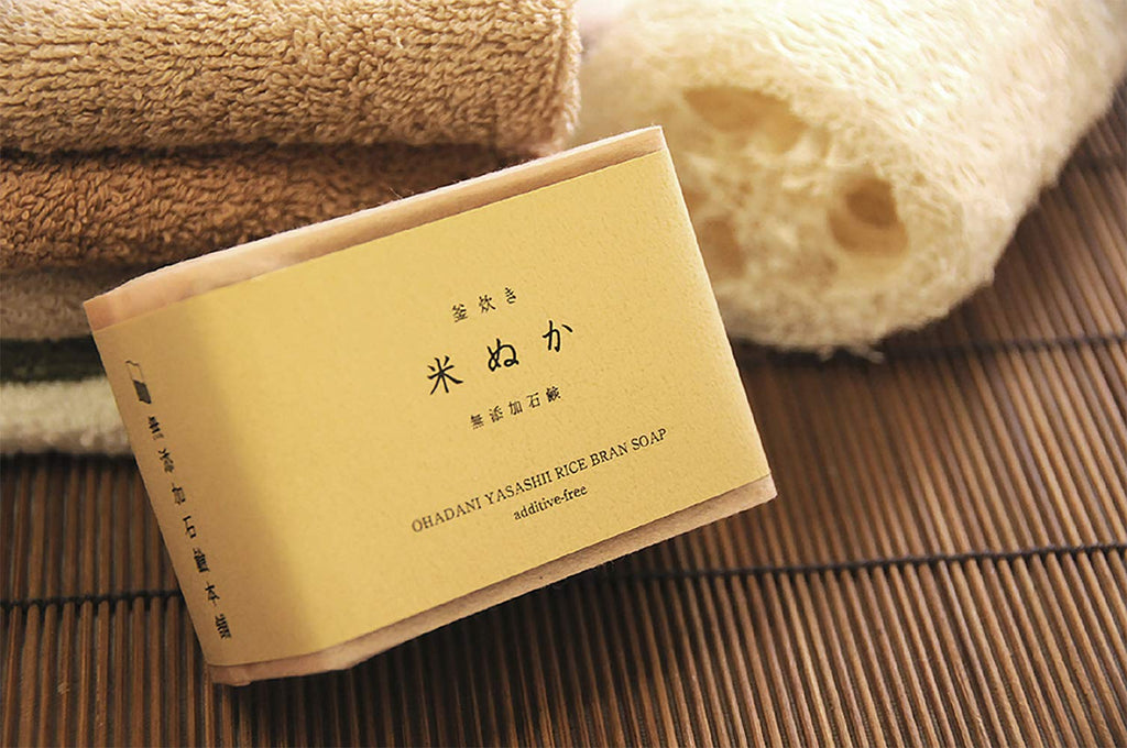 IPPINKA Rice Bran Soap — All-Natural, 4.9 oz, Product of Japan (Pack of 2)