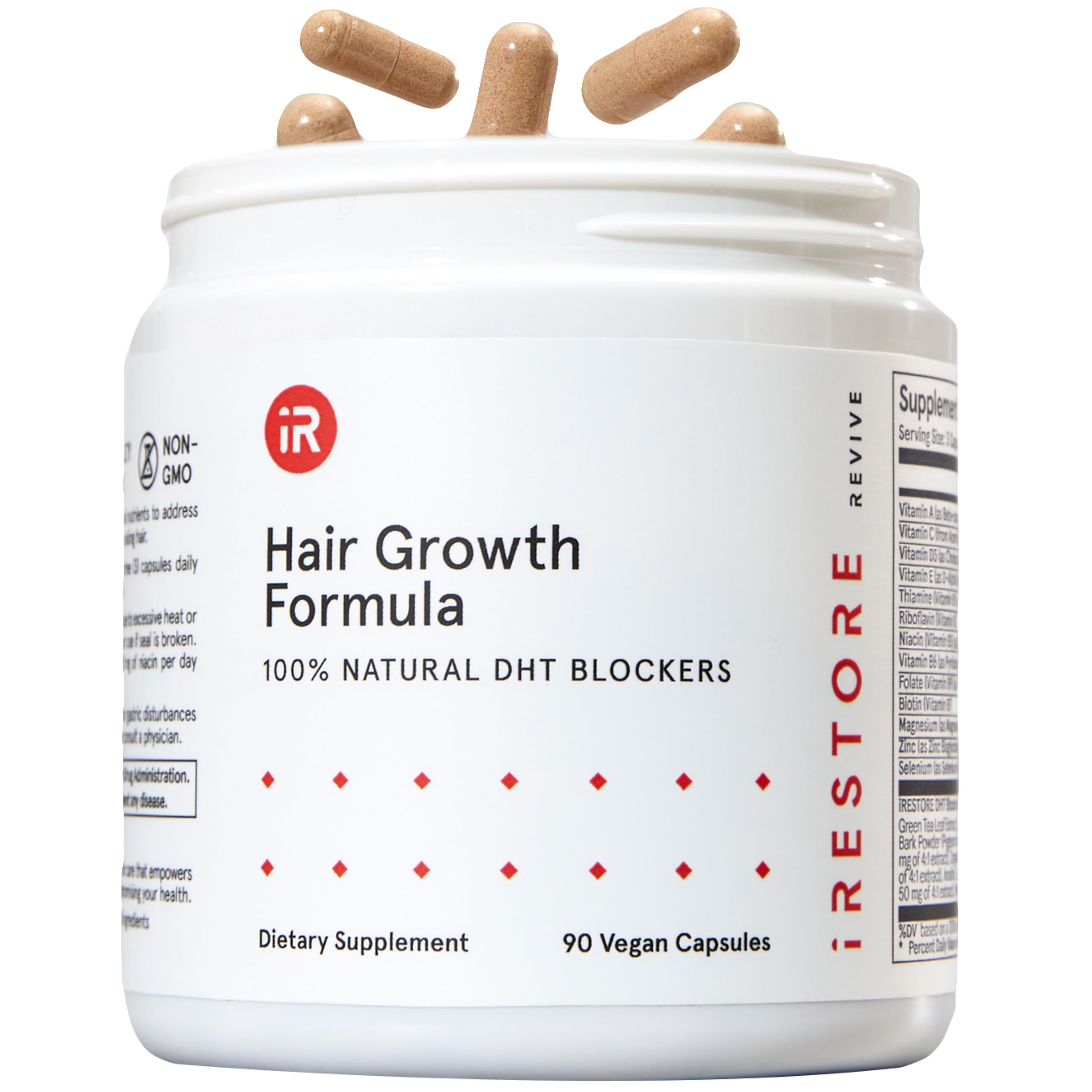 iRestore Max Growth Bundle – Hair Growth Formula, Growth Activator Serum, Thickening Shampoo & Conditioner – Made in USA