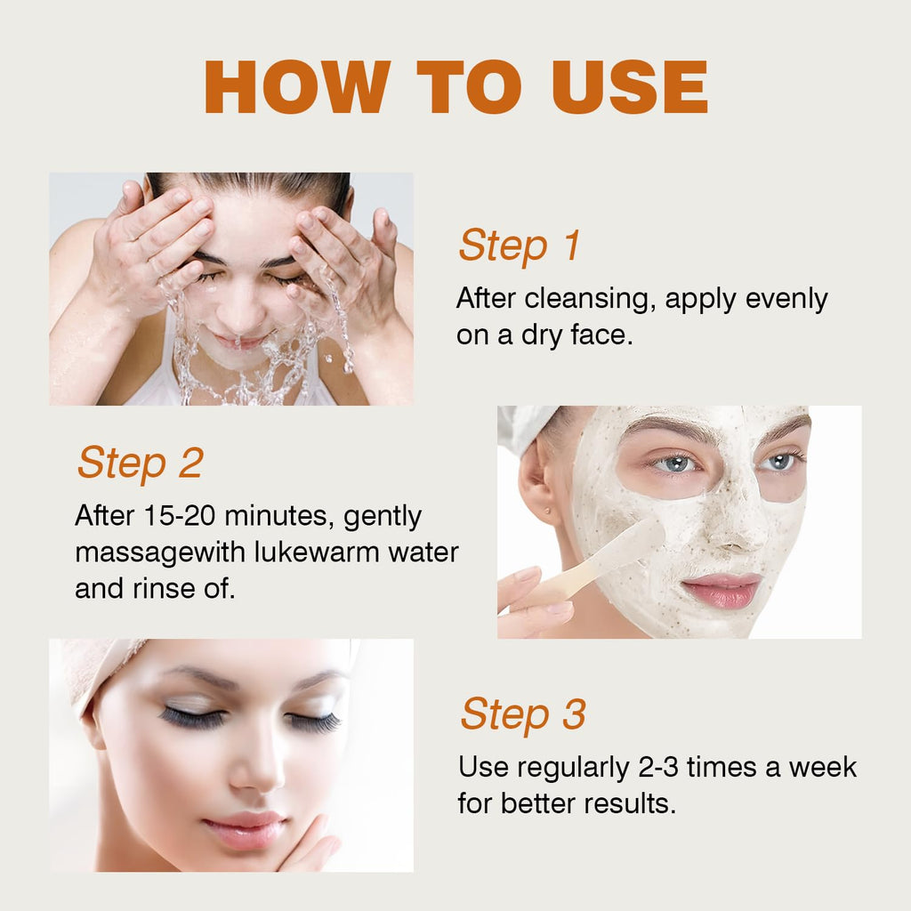 IREV Rice & Honey Glow Mask – Hydrating Clay Mask for Dry Skin, 150g