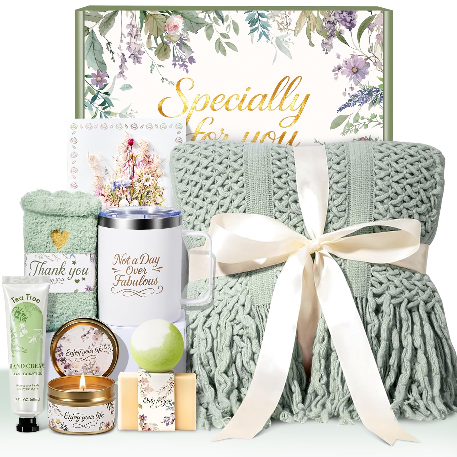 IRINXL Birthday Spa Gift Box for Women – Self-Care Gift Basket