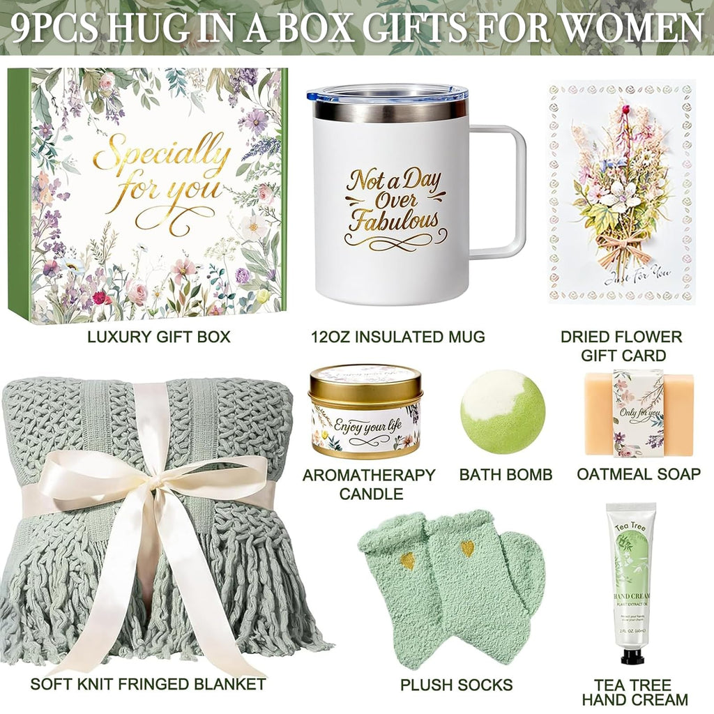 IRINXL Birthday Spa Gift Box for Women – Self-Care Gift Basket