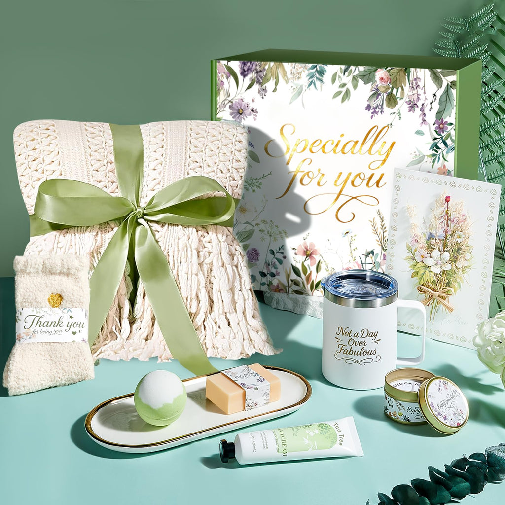 IRINXL Valentines Day Gifts for Her — Spa Care Package Gift Box (Ivory)