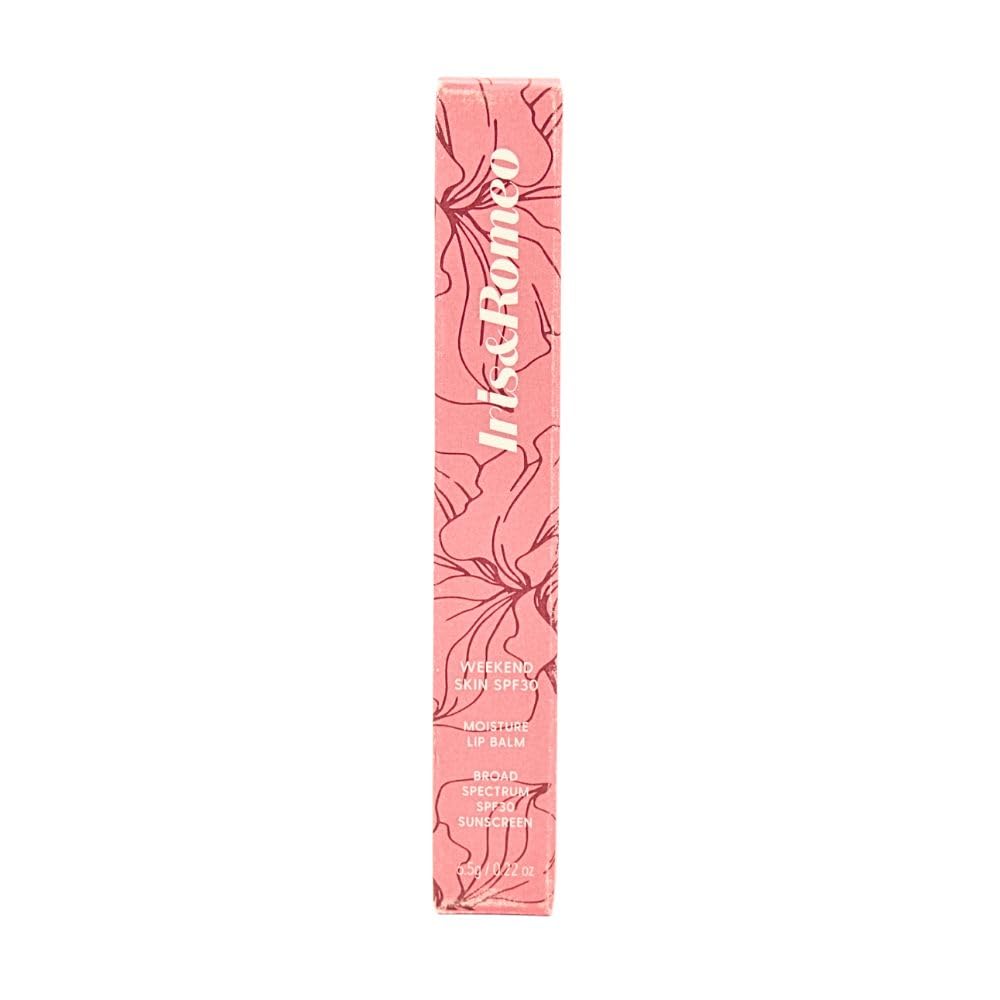 IRIS&ROMEO Weekend Skin Moisture Lip Balm SPF30 — Mineral Lip Balm with Hydration and 3 Tinted Shades
