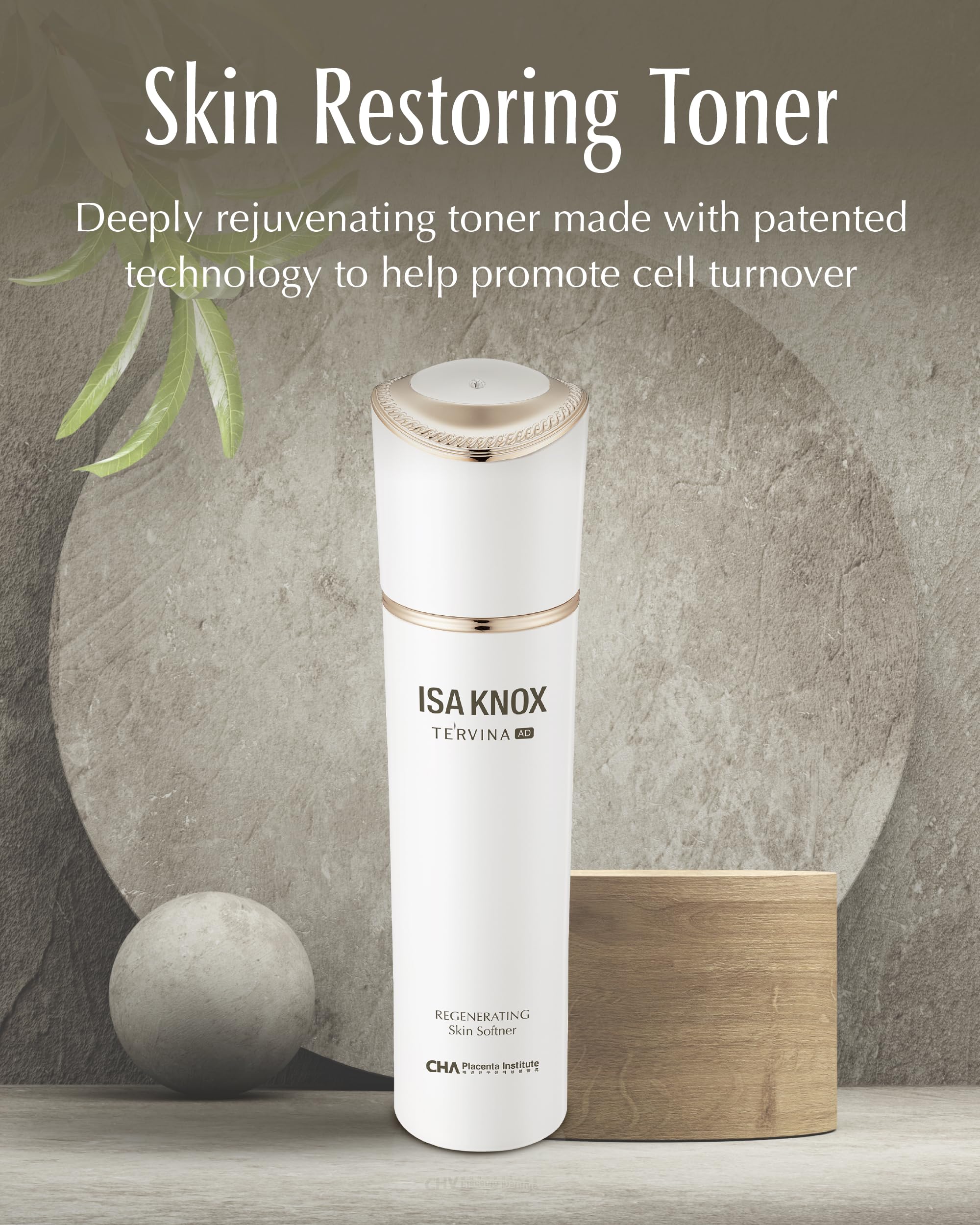 ISA KNOX TE'RVINA AD Regenerating Skin Softener – Hydrating Toner by LG Beauty (5.1 oz) with Placenta & Rose Absolute
