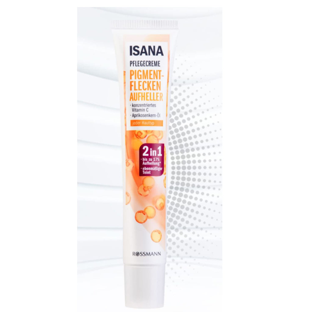 Isana Pigment Spots 2-in-1 Vitamin C Serum | Brighten Freckles & Even Skin Tone, 50ml