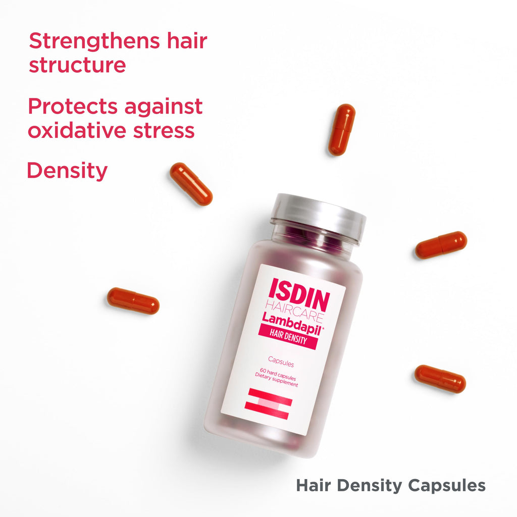 ISDIN Lambdapil Hair Density Capsules – Hair Thickening Vitamins (180 capsules) | 3-Month Supply